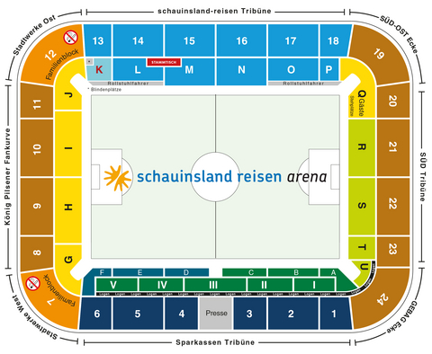 schauinsland-reisen-arena Blockplan